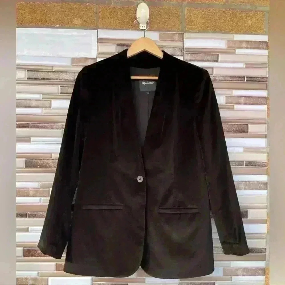 Madewell - Lauren Velvet Blazer size 8